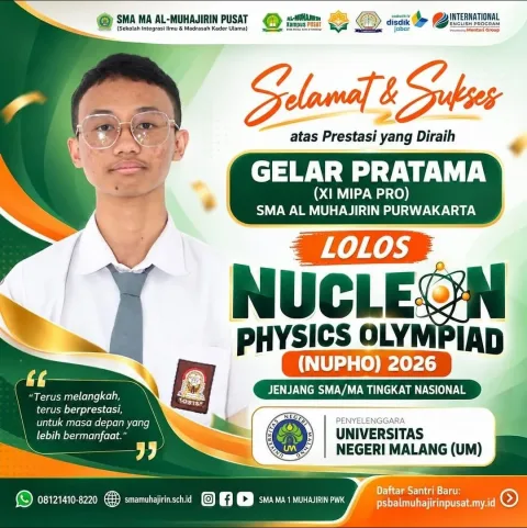 Santri SMA Al-Muhajirin Pusat Lolos NUPHO 2026 Tingkat Nasional
