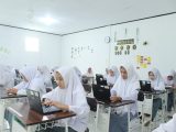 Suasana Siswa sedang Ujian