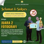 Selamat & Sukses kepada Hanifa Rizqi Firmansyah: Juara 2 Fotografi dalam HUT Bhayangkara ke-78